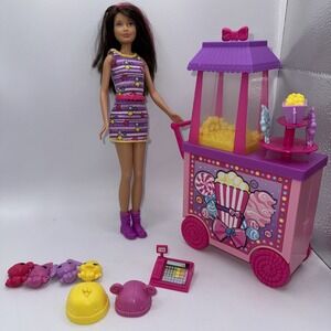 2012 RETIRED Barbie Sisters Popcorn&Souvenirs Partial Playset–Skipper